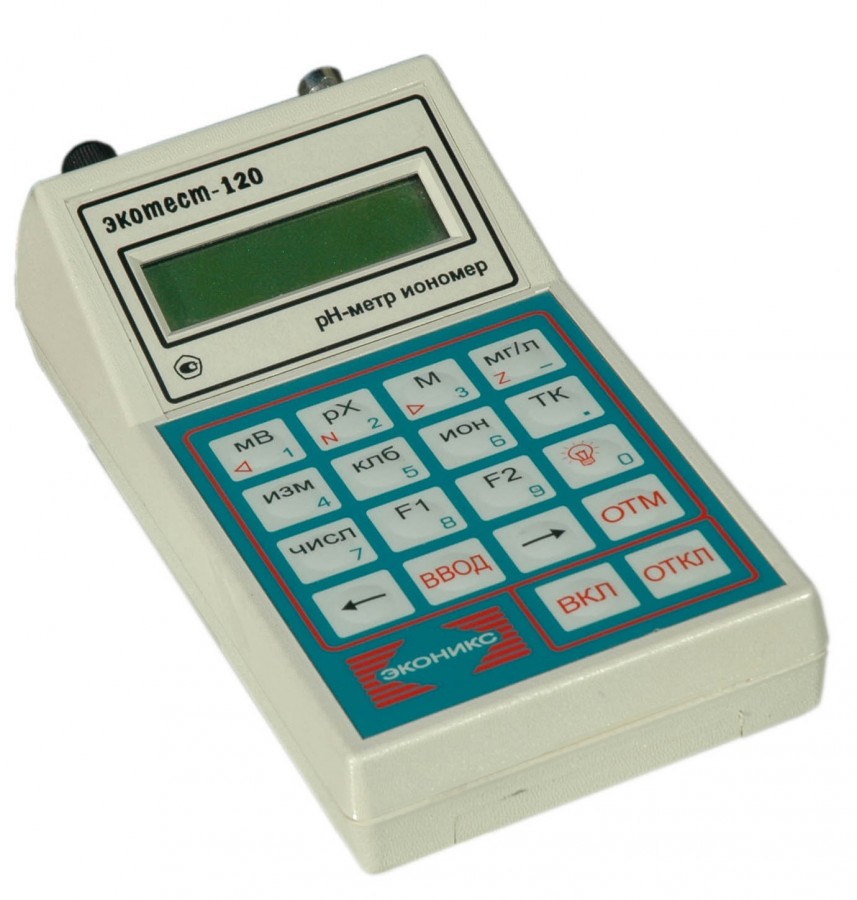 "Экотест-120-рH-С" - анализатор с комбинированным электродом "Эком-pH-ком"